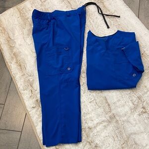 Blue Women's Scrub Set